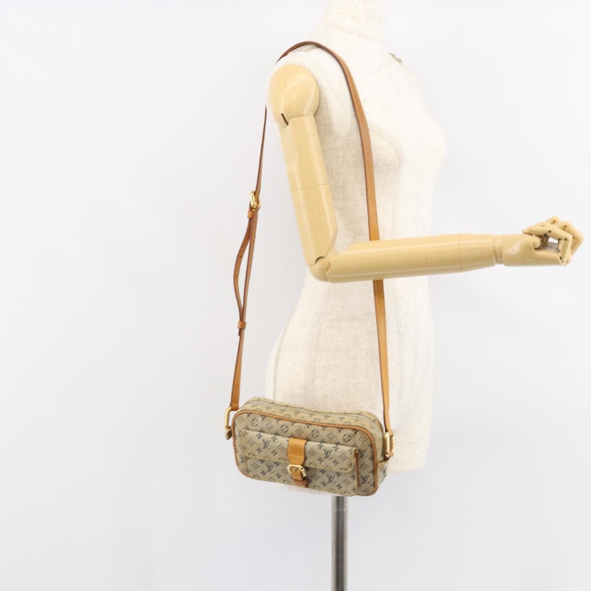 LOUIS VUITTON Monogram Mini Juliet MM Shoulder Bag Blue M92004 LV Auth hk3221