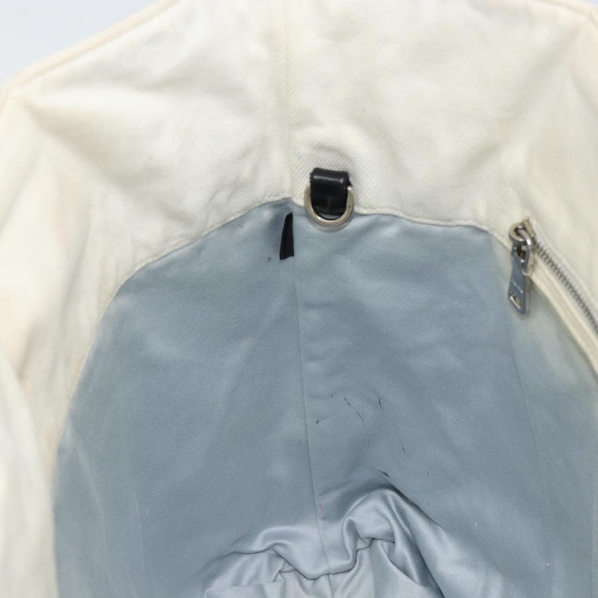 Miu Miu Spring/Summer 2016 Collection ERI WAKIYAMA Bag Canvas White Auth hk3236