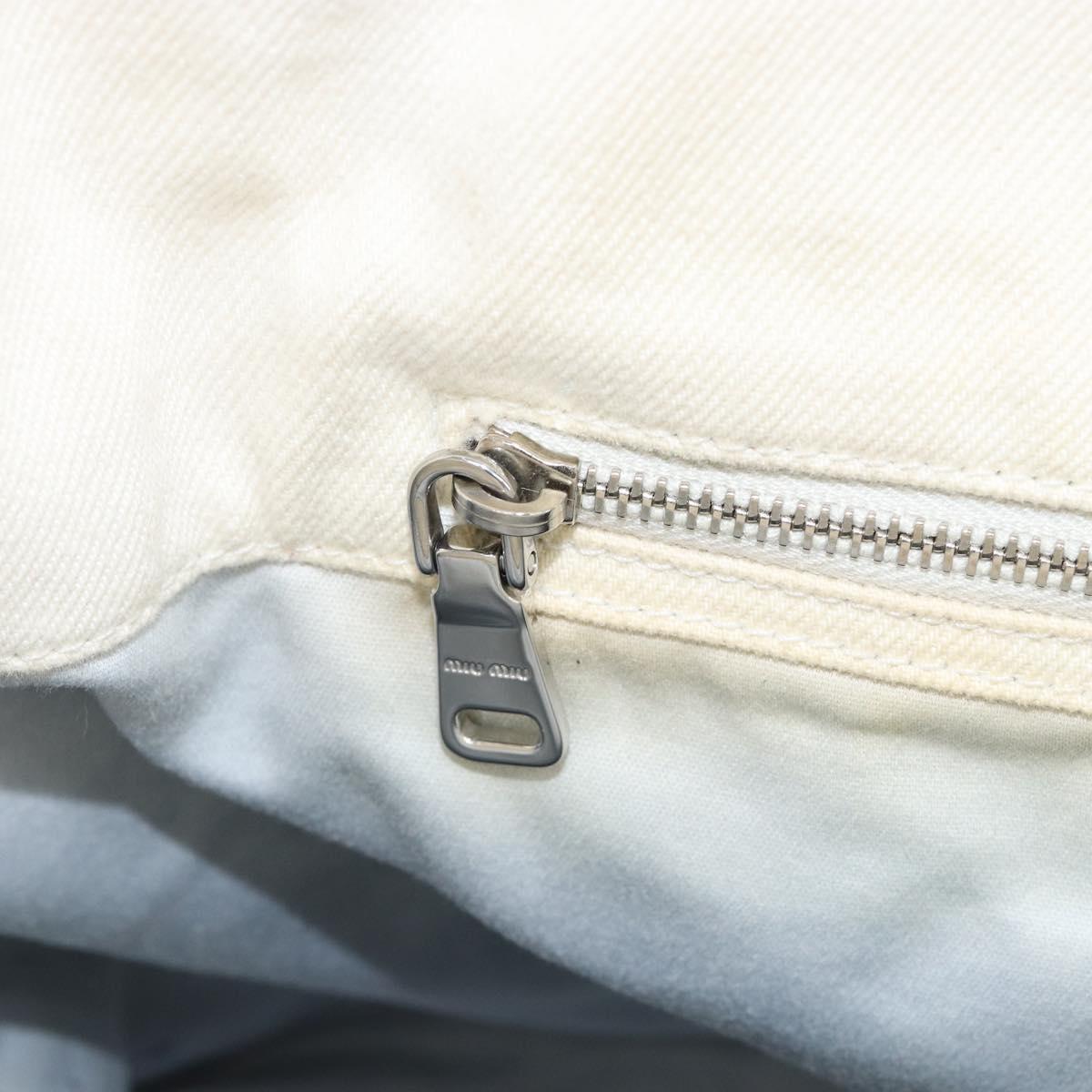 Miu Miu Spring/Summer 2016 Collection ERI WAKIYAMA Bag Canvas White Auth hk3236