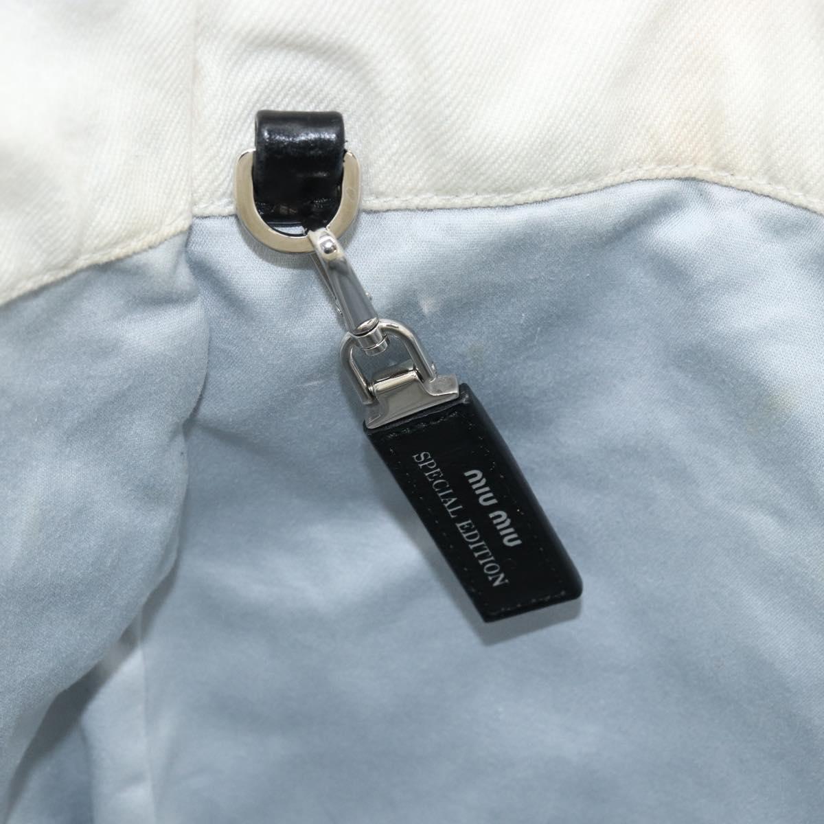 Miu Miu Spring/Summer 2016 Collection ERI WAKIYAMA Bag Canvas White Auth hk3236