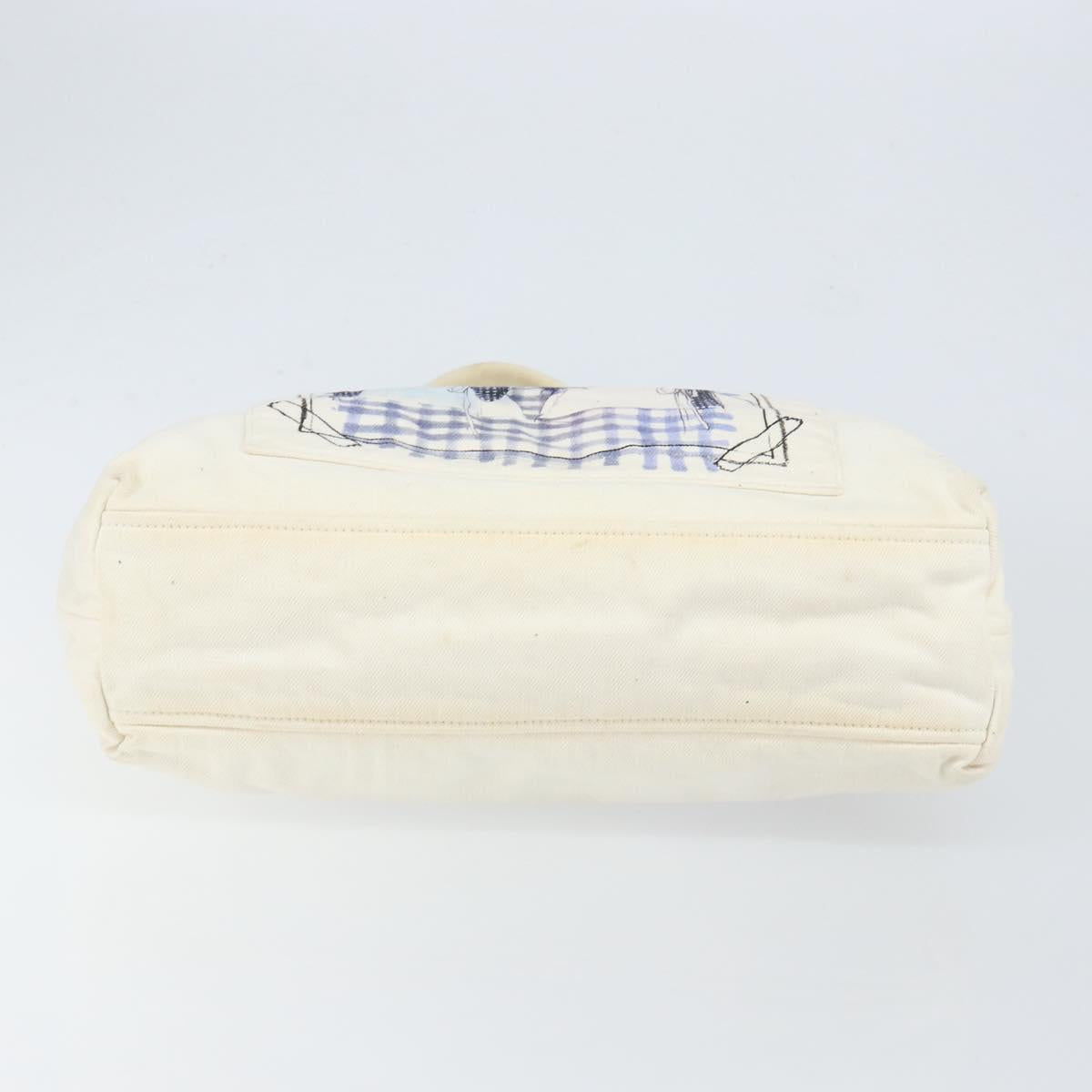 Miu Miu Spring/Summer 2016 Collection ERI WAKIYAMA Bag Canvas White Auth hk3236