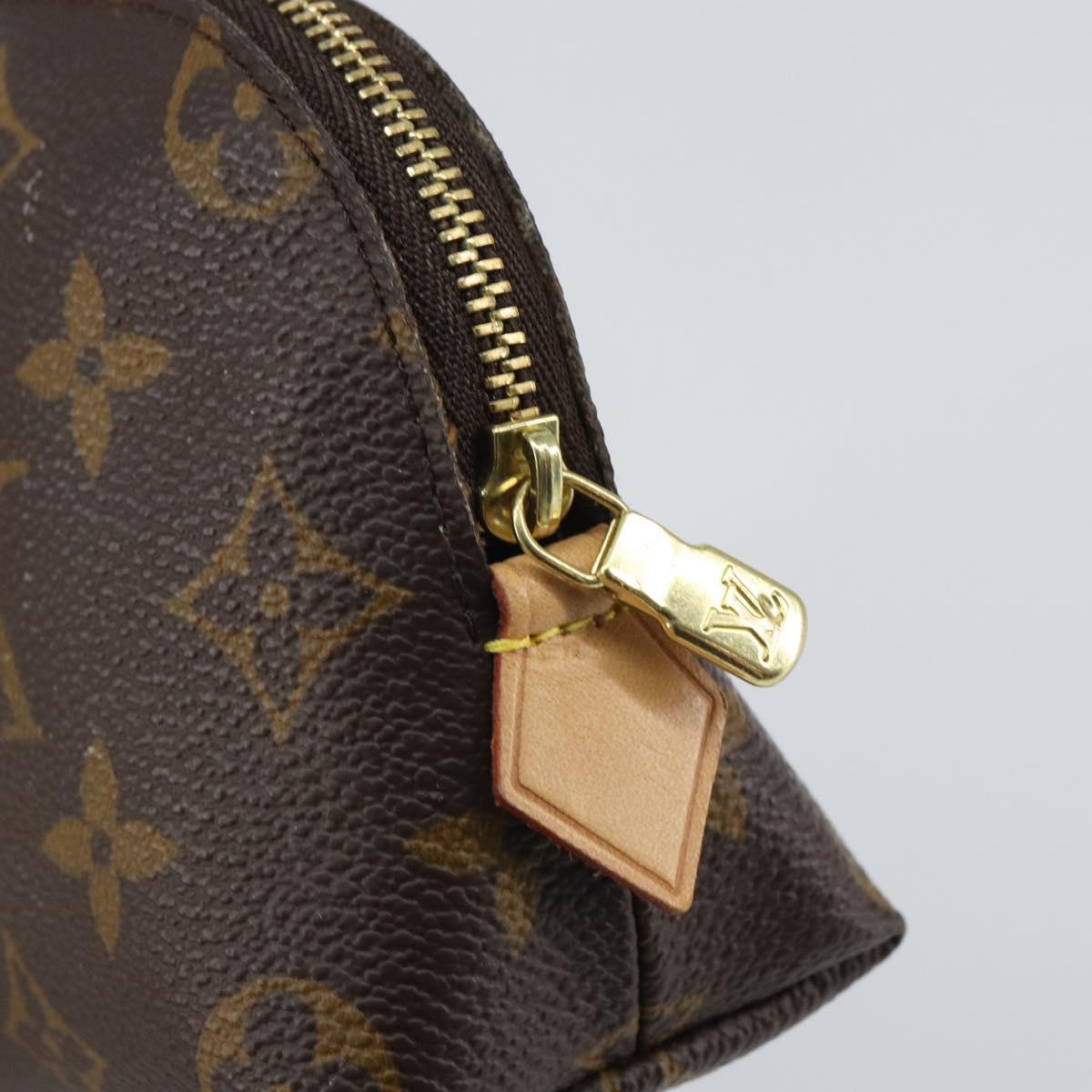 LOUIS VUITTON Monogram Pochette Cosmetic PM Pouch M43998 LV Auth hk3241