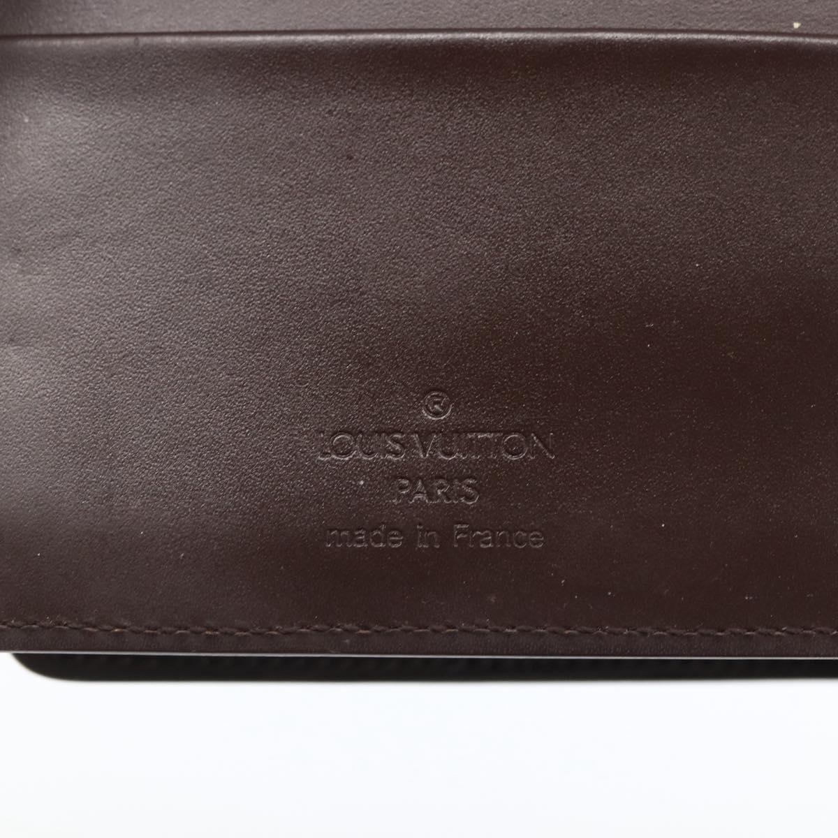 LOUIS VUITTON Epi Agenda MM Day Planner Cover Mocha R2004D LV Auth hk3243