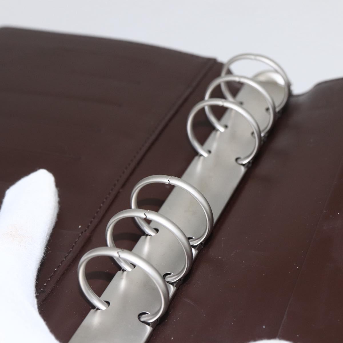 LOUIS VUITTON Epi Agenda MM Day Planner Cover Mocha R2004D LV Auth hk3243