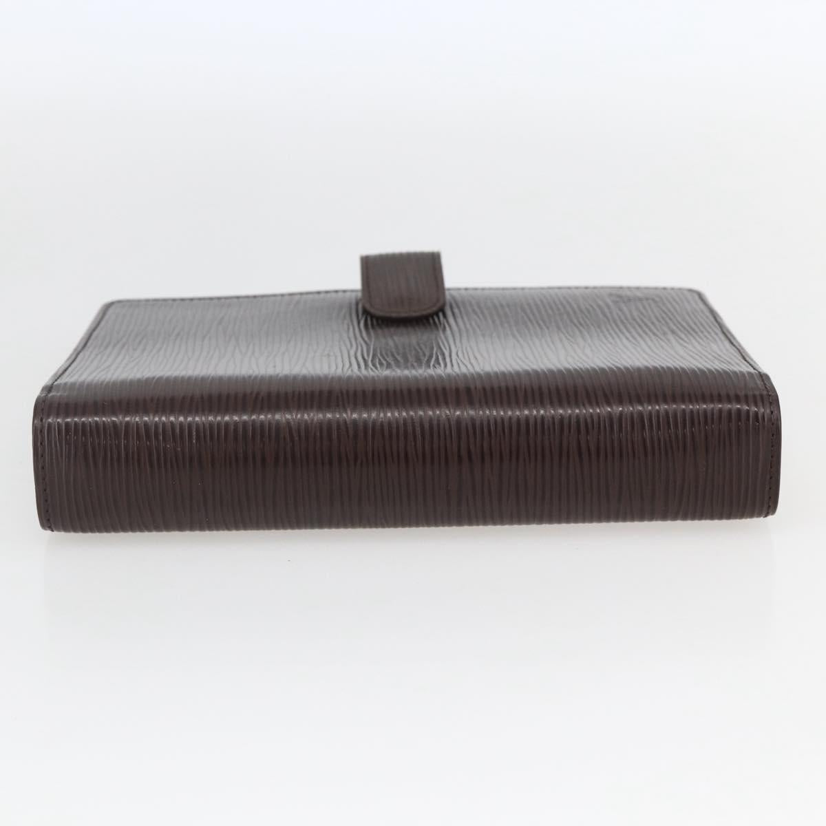 LOUIS VUITTON Epi Agenda MM Day Planner Cover Mocha R2004D LV Auth hk3243