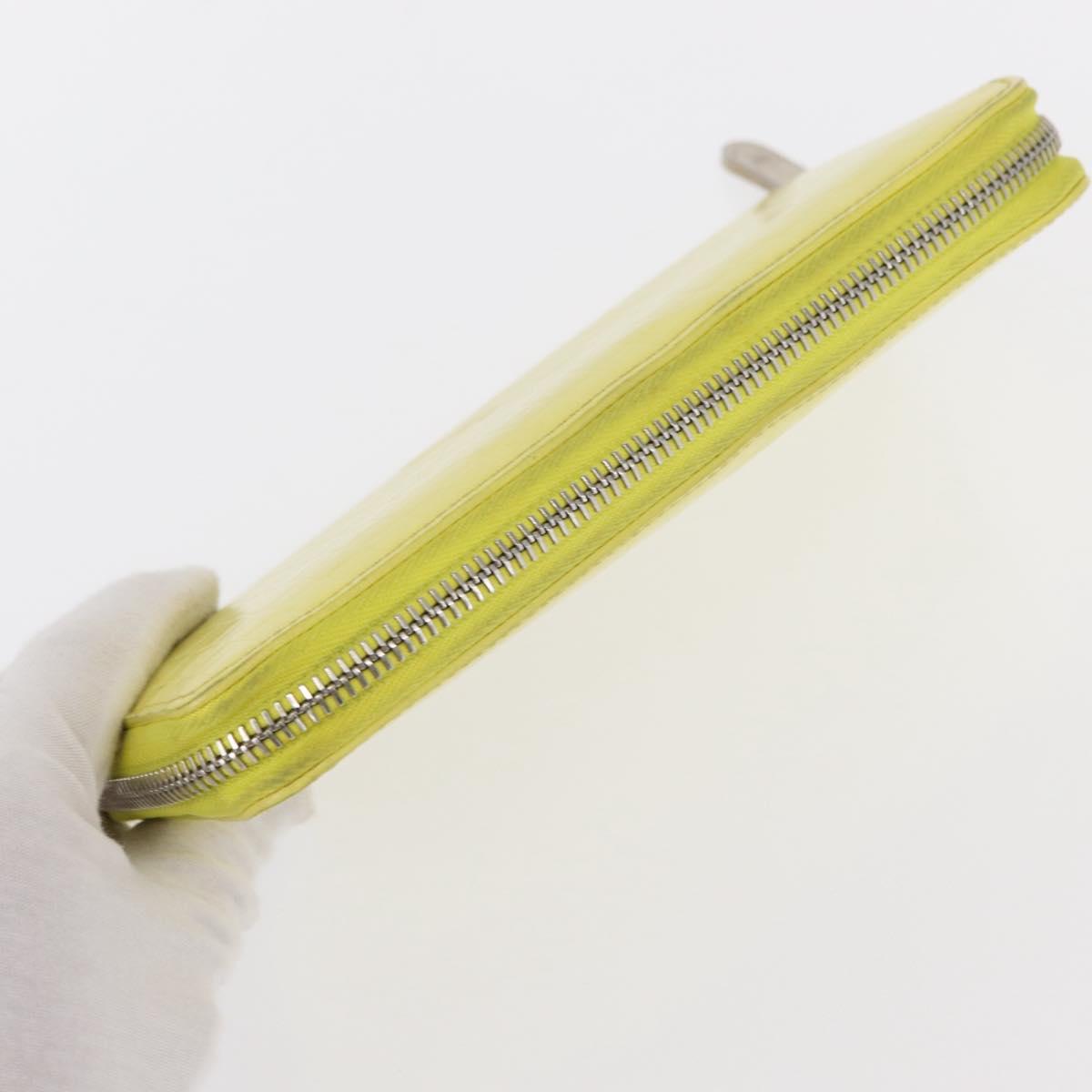 LOUIS VUITTON Damier Facet Zippy Wallet Long Wallet Yellow M94401 LV Auth hk3246