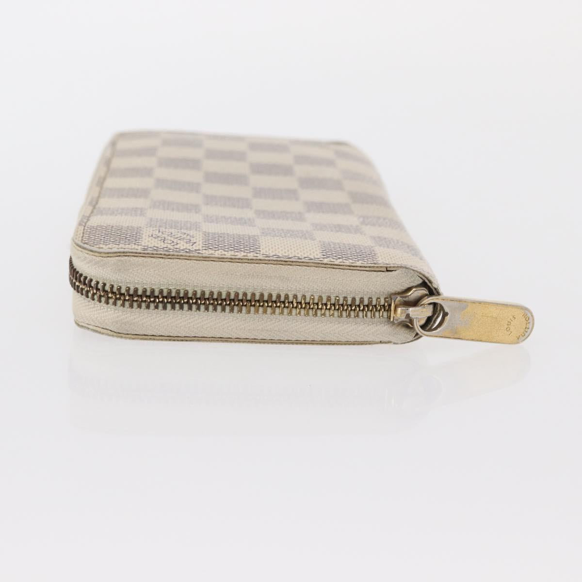 LOUIS VUITTON Damier Azur Zippy Wallet Long Wallet N60019 LV Auth hk3247