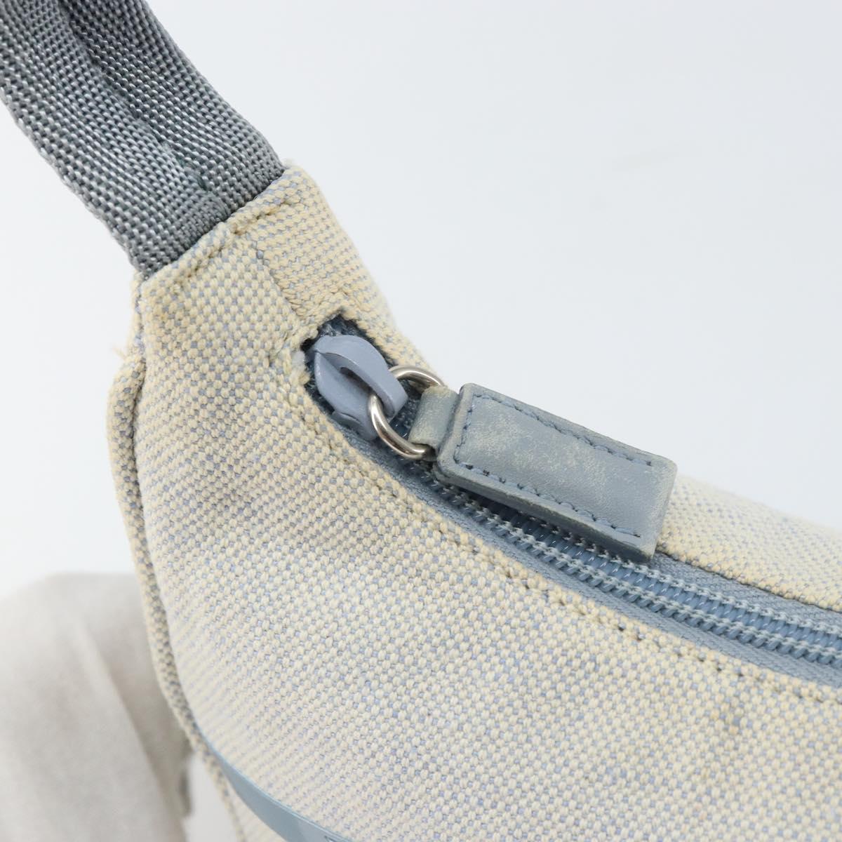 PRADA Sports Hand Bag Canvas Gray Blue Auth hk3257