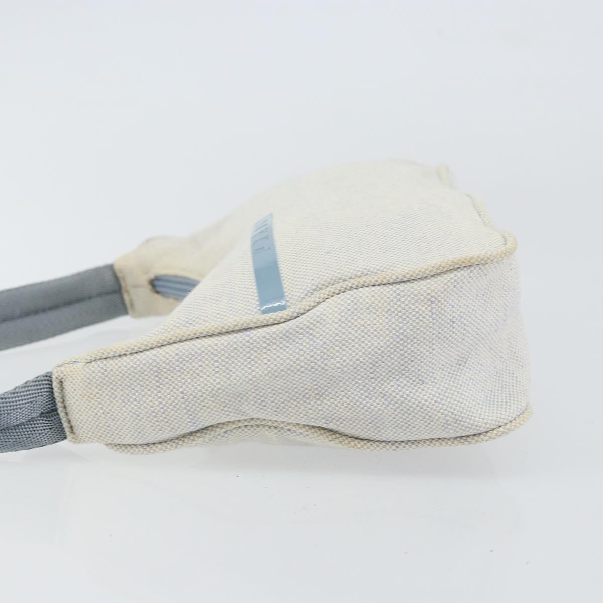 PRADA Sports Hand Bag Canvas Gray Blue Auth hk3257
