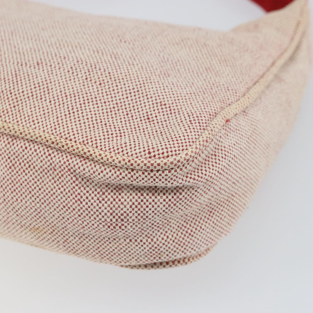 PRADA Sports Hand Bag Canvas Gray Red Auth hk3258