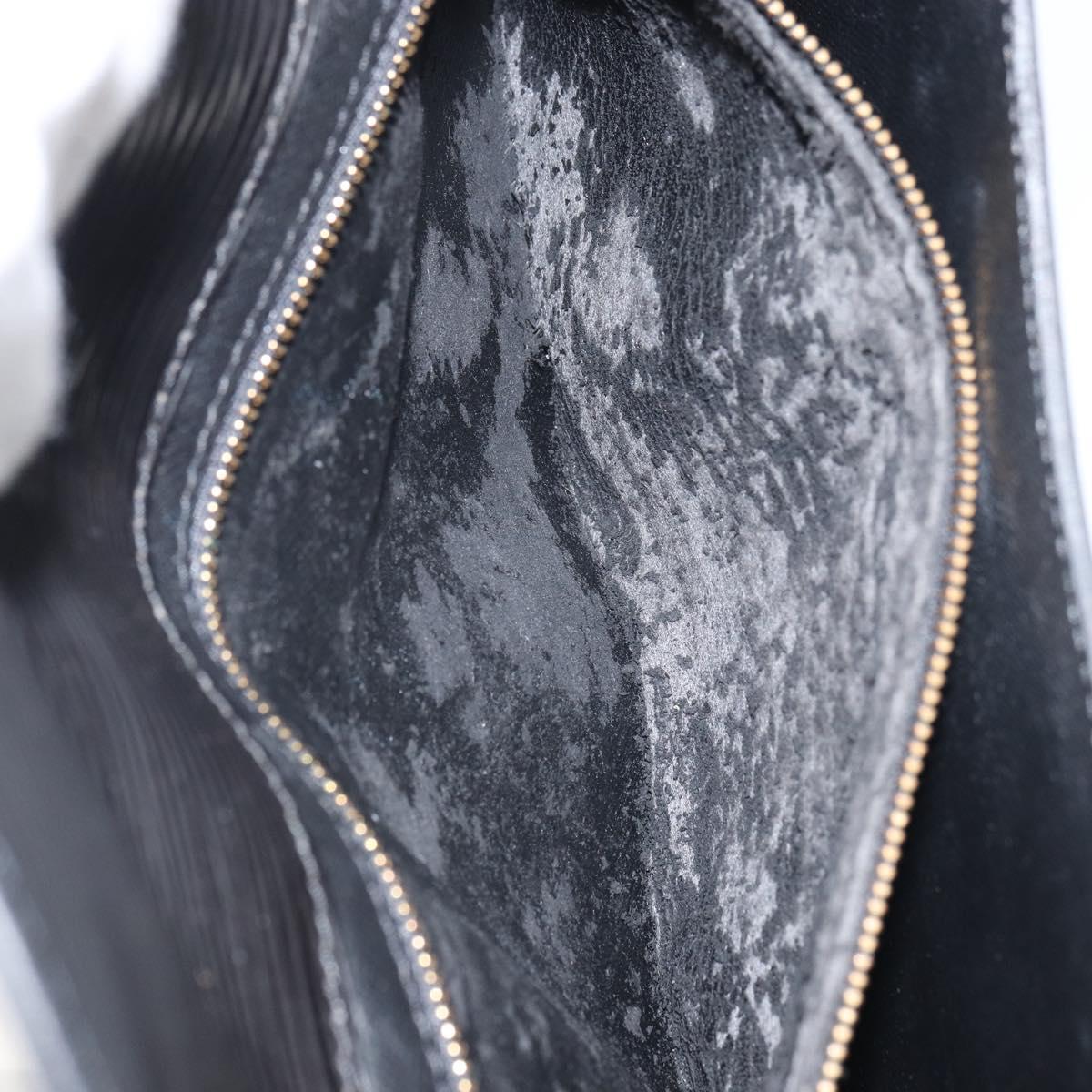 LOUIS VUITTON Epi Montaigne 27 Clutch Bag Black M52652 LV Auth hk3270