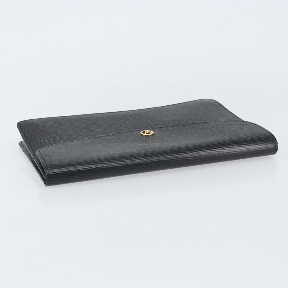 LOUIS VUITTON Epi Montaigne 27 Clutch Bag Black M52652 LV Auth hk3270