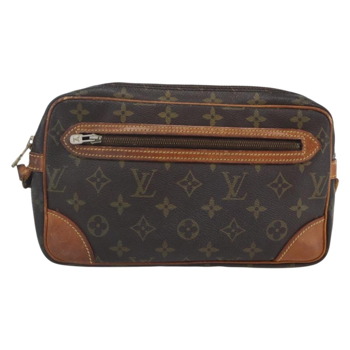 LOUIS VUITTON Monogram Marly Dragonne GM Clutch Bag M51825 LV Auth hk3273