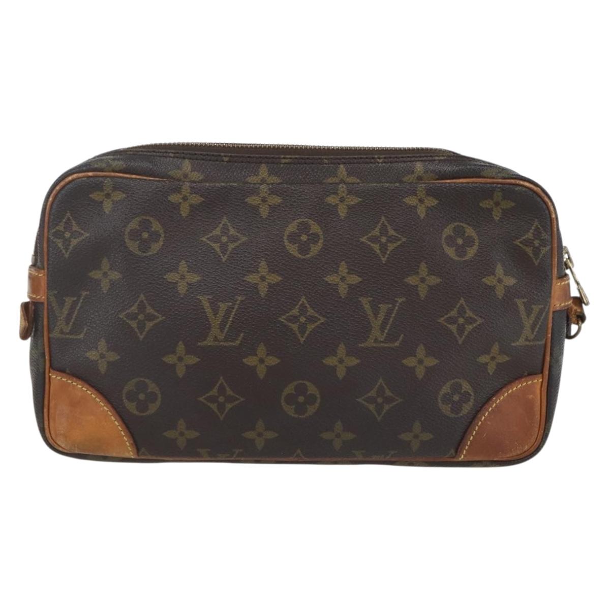 LOUIS VUITTON Monogram Marly Dragonne GM Clutch Bag M51825 LV Auth hk3273