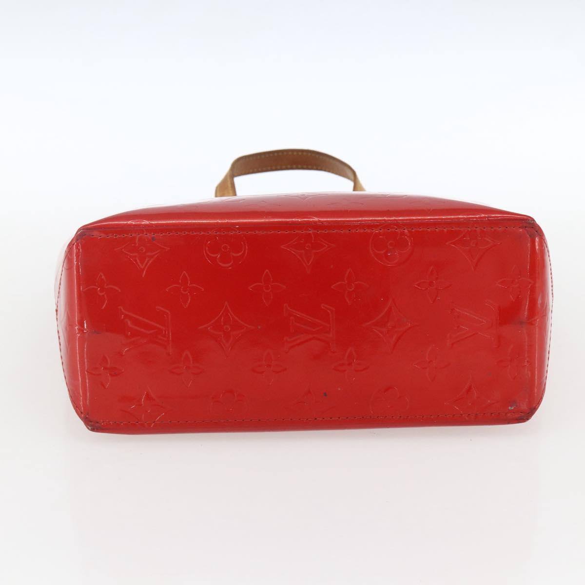 LOUIS VUITTON Monogram Vernis Reade PM Hand Bag Red Rouge M91088 LV Auth hk3277