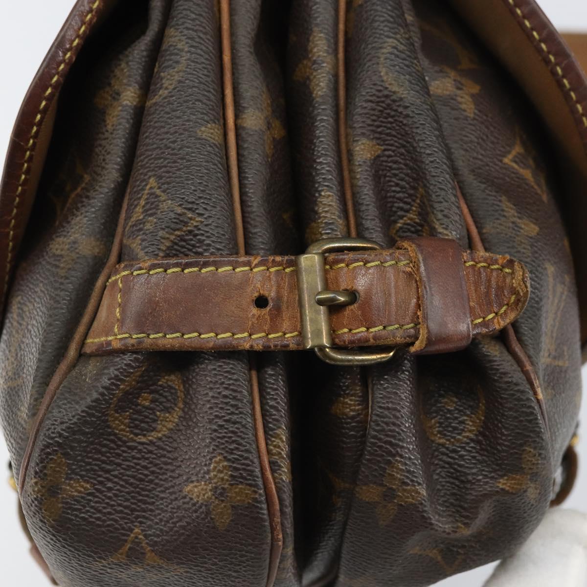 LOUIS VUITTON Monogram Saumur 30 Shoulder Bag M42256 LV Auth hk3284
