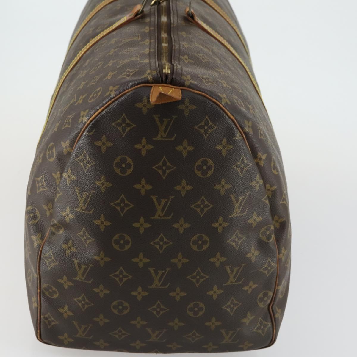 LOUIS VUITTON Monogram Keepall 60 Boston Bag M41422 LV Auth hk3288