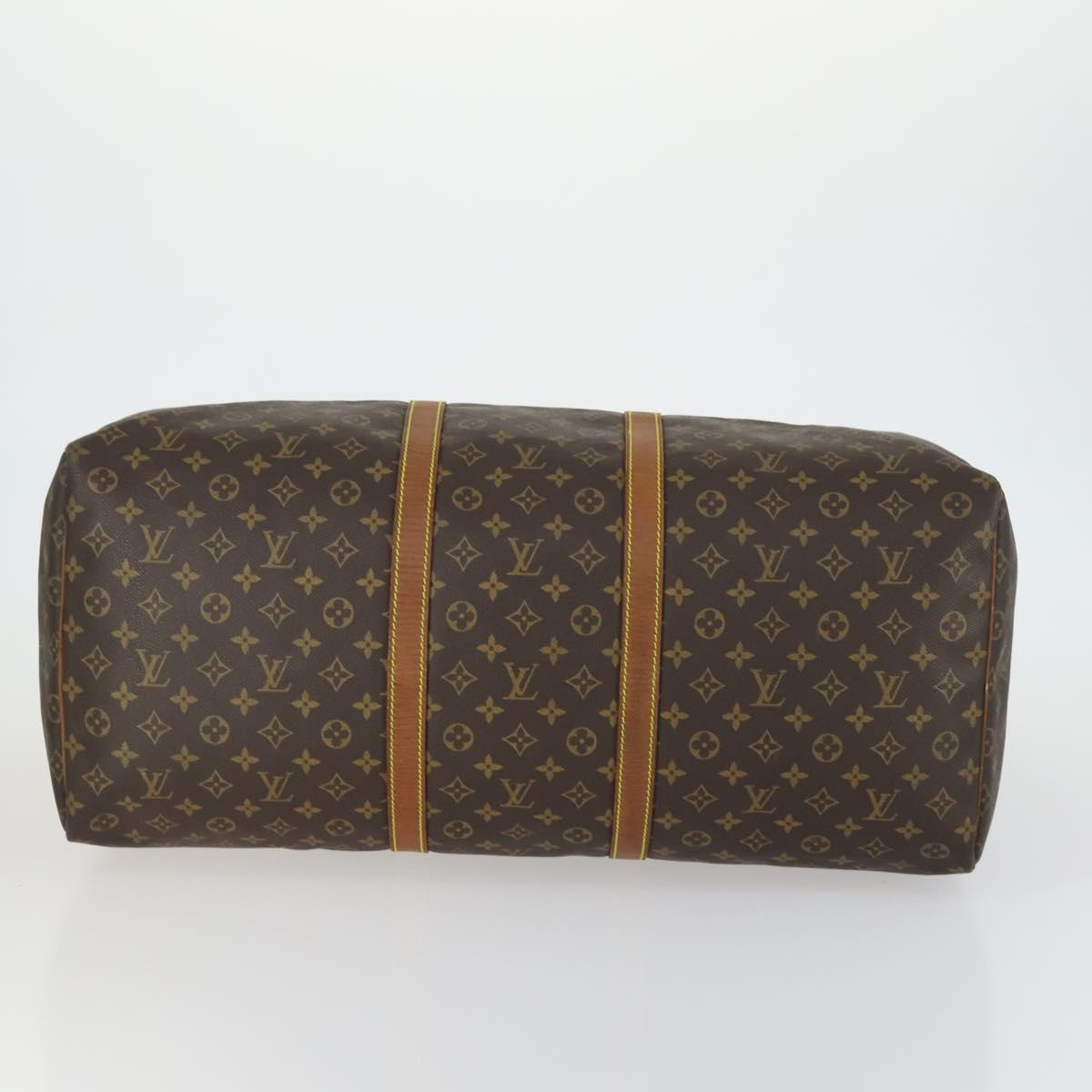 LOUIS VUITTON Monogram Keepall 60 Boston Bag M41422 LV Auth hk3288