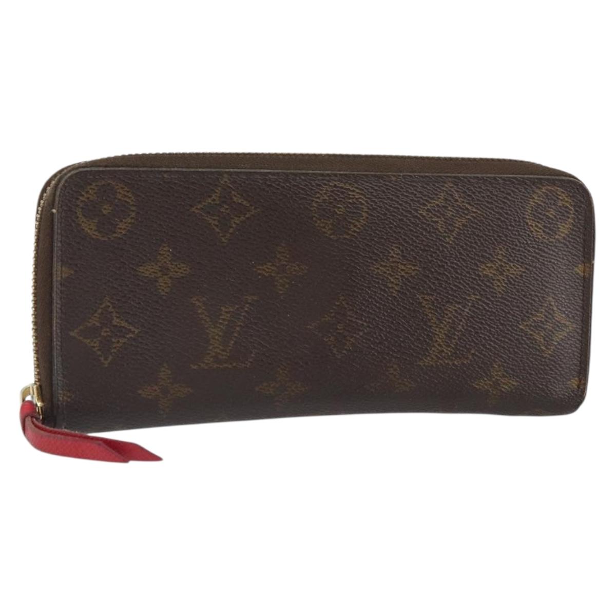 LOUIS VUITTON Monogram Portefeuille Clemence Long Wallet M60742 LV Auth hk3289