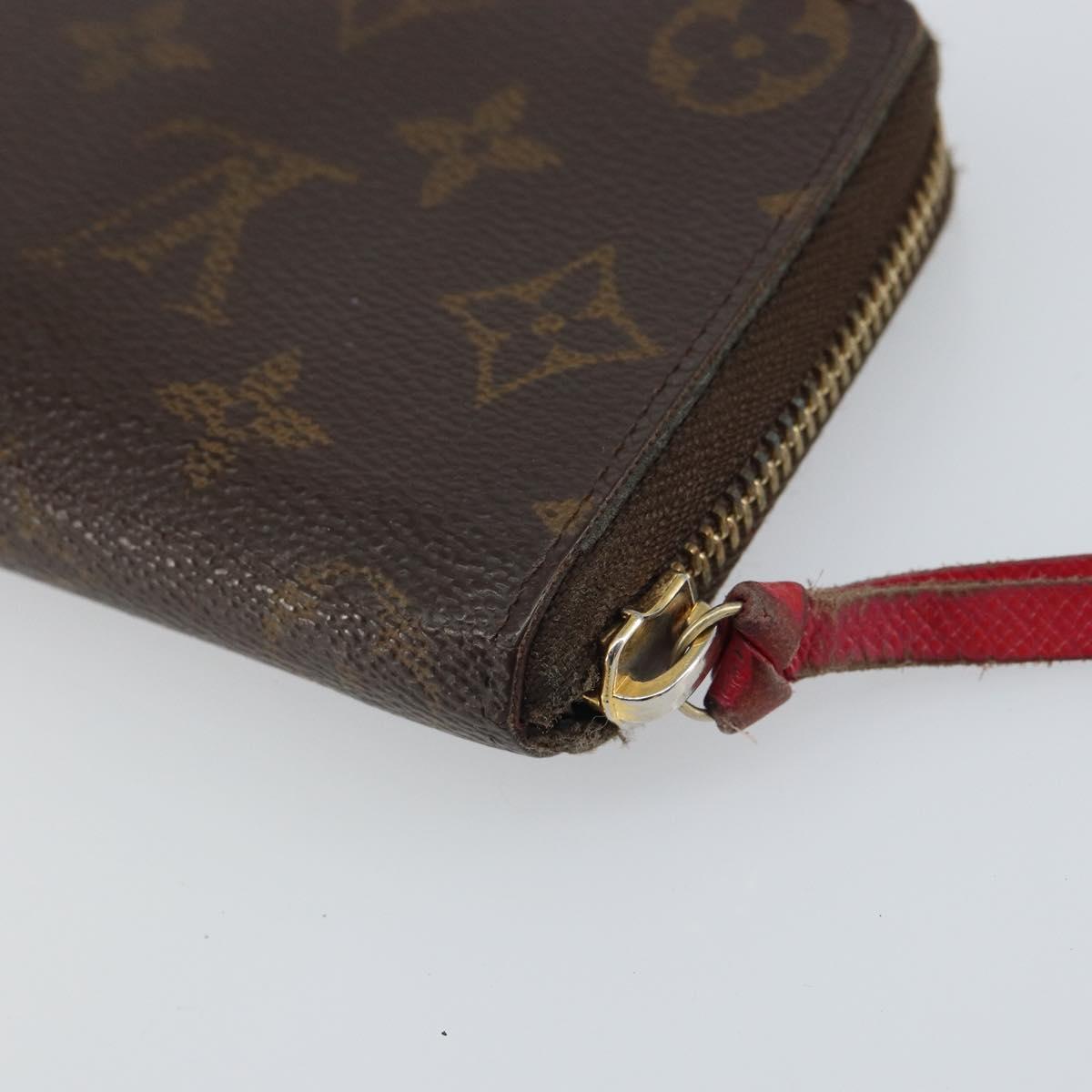 LOUIS VUITTON Monogram Portefeuille Clemence Long Wallet M60742 LV Auth hk3289