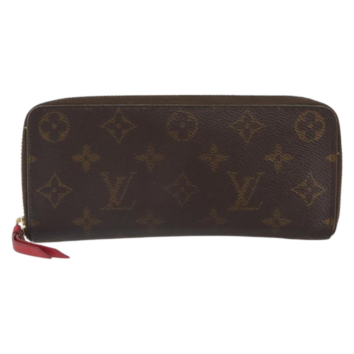 LOUIS VUITTON Monogram Portefeuille Clemence Long Wallet M60742 LV Auth hk3289