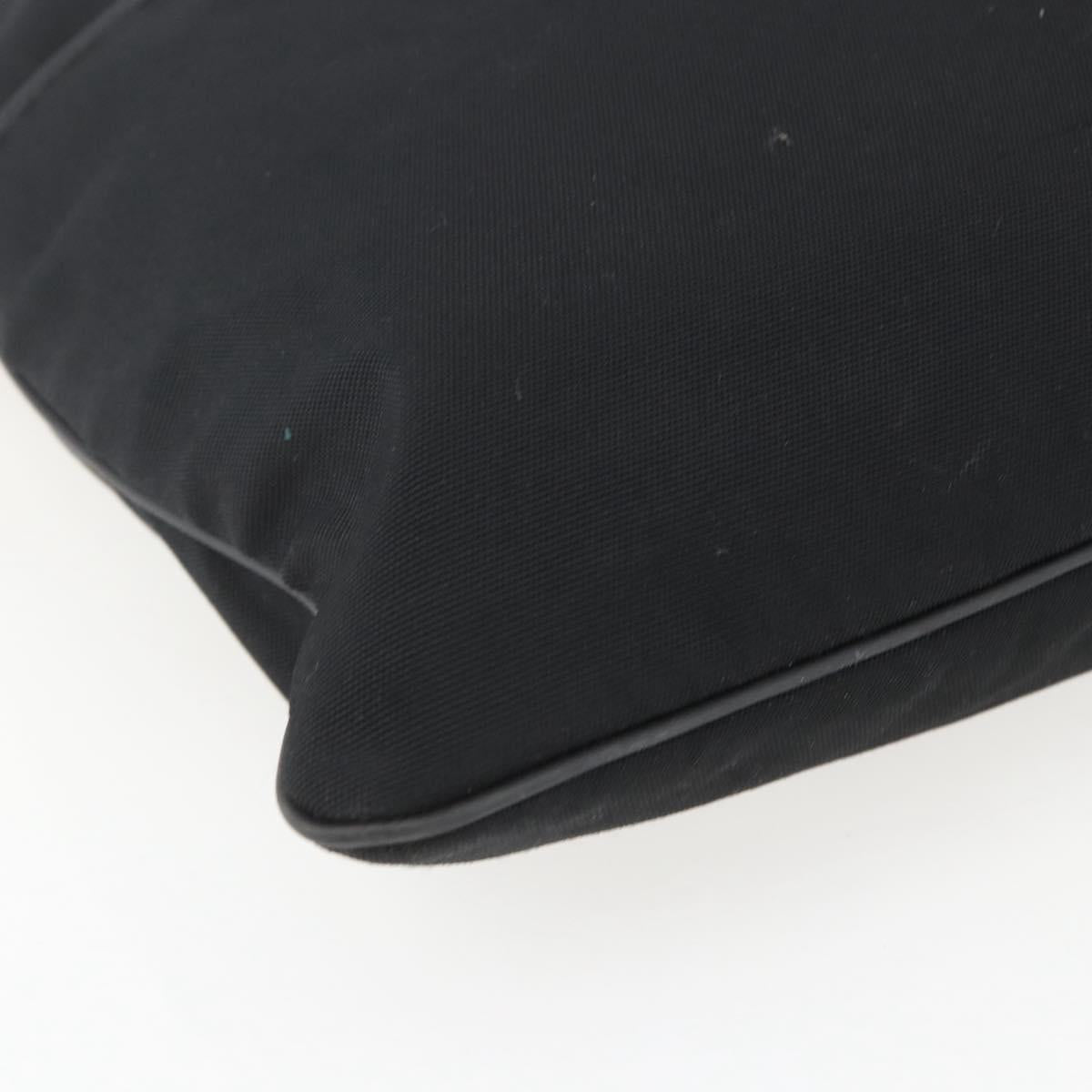 GUCCI Shoulder Bag Nylon Black Silver 141198 Auth hk3295