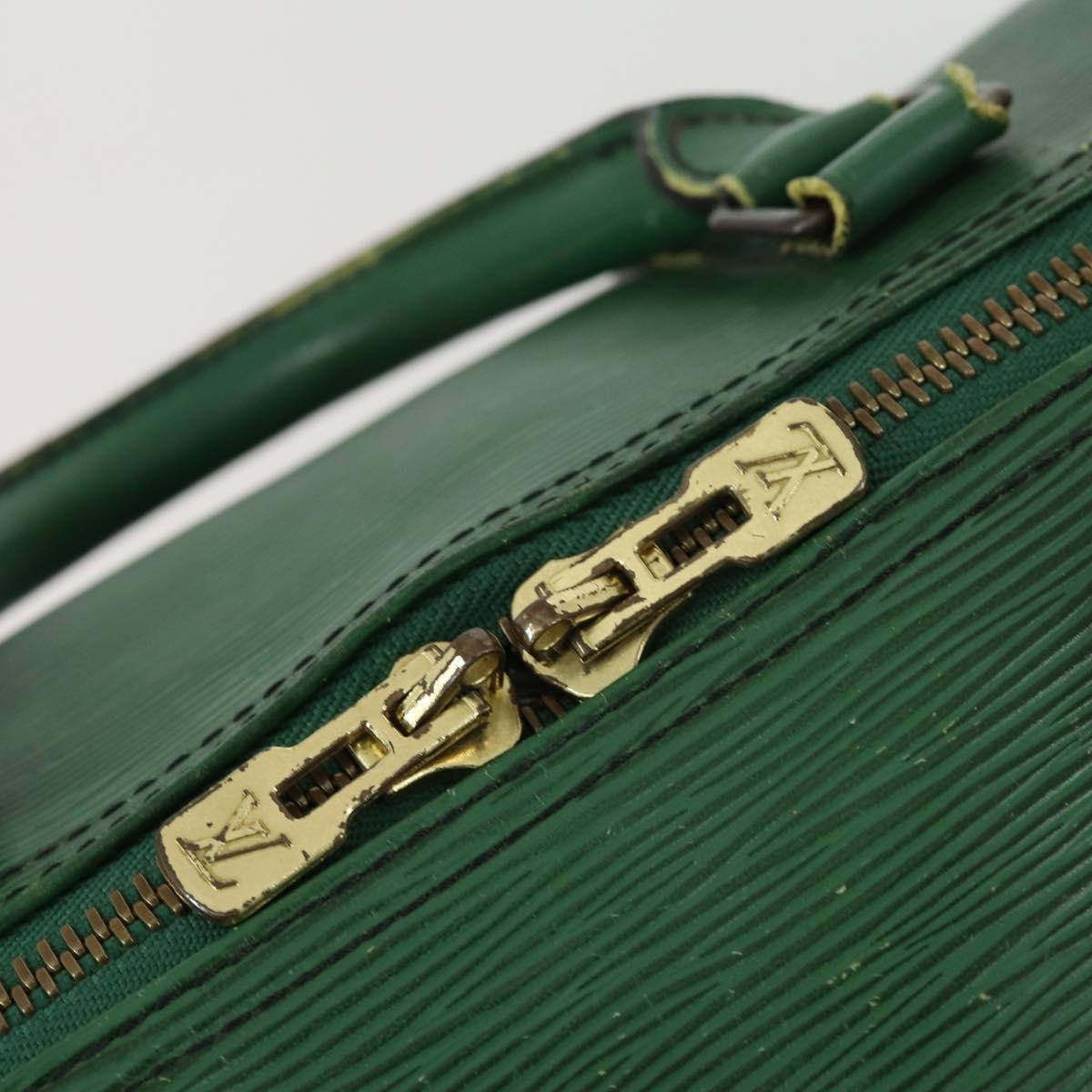 LOUIS VUITTON Epi Keepall 50 Boston Bag Green M42964 LV Auth hk3328