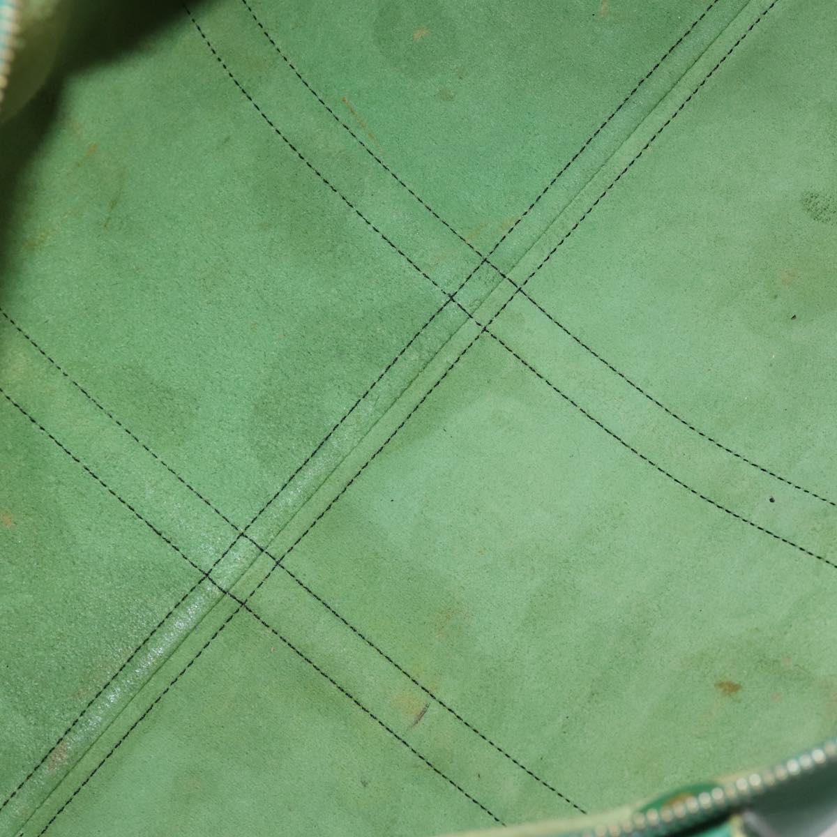 LOUIS VUITTON Epi Keepall 50 Boston Bag Green M42964 LV Auth hk3328