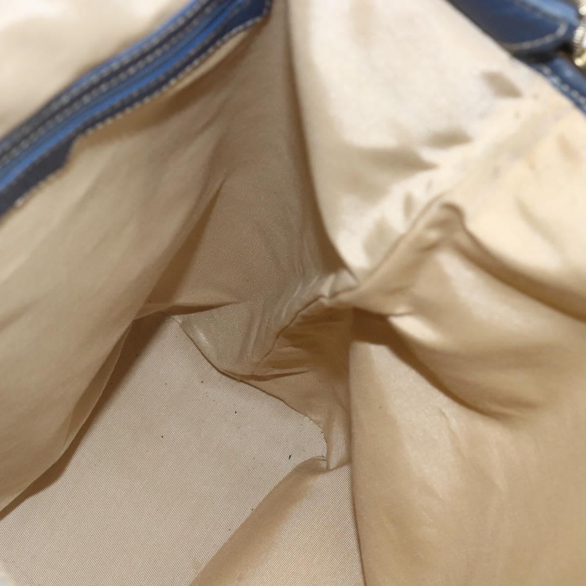 BVLGARI Logo Mania Tote Bag Canvas Beige Gold Auth hk3330