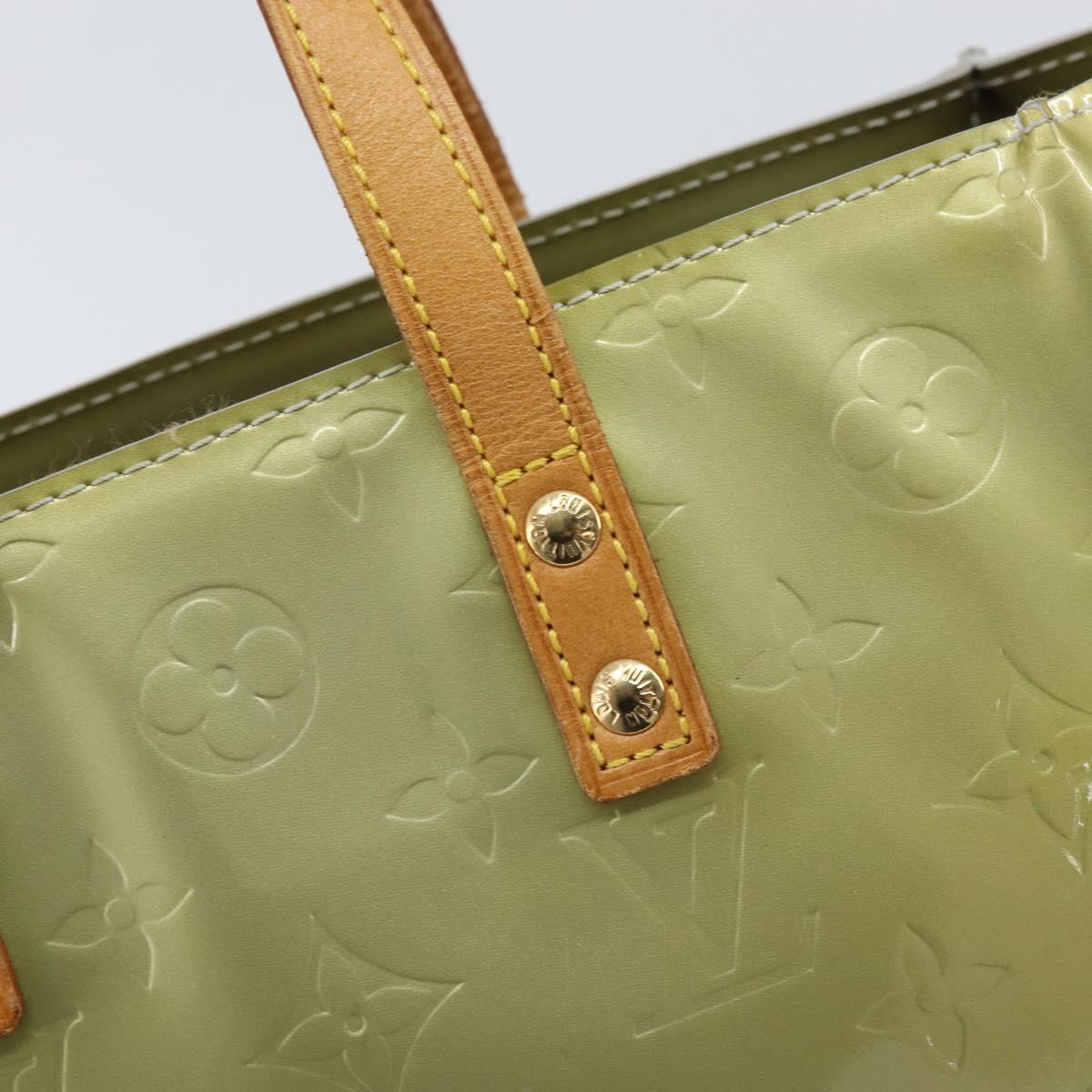 LOUIS VUITTON Monogram Vernis Reade PM Hand Bag Gris M91145 LV Auth hk3341