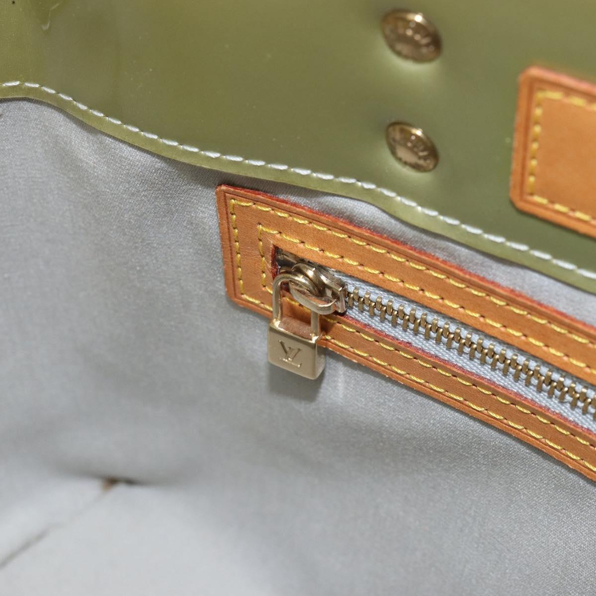 LOUIS VUITTON Monogram Vernis Reade PM Hand Bag Gris M91145 LV Auth hk3341