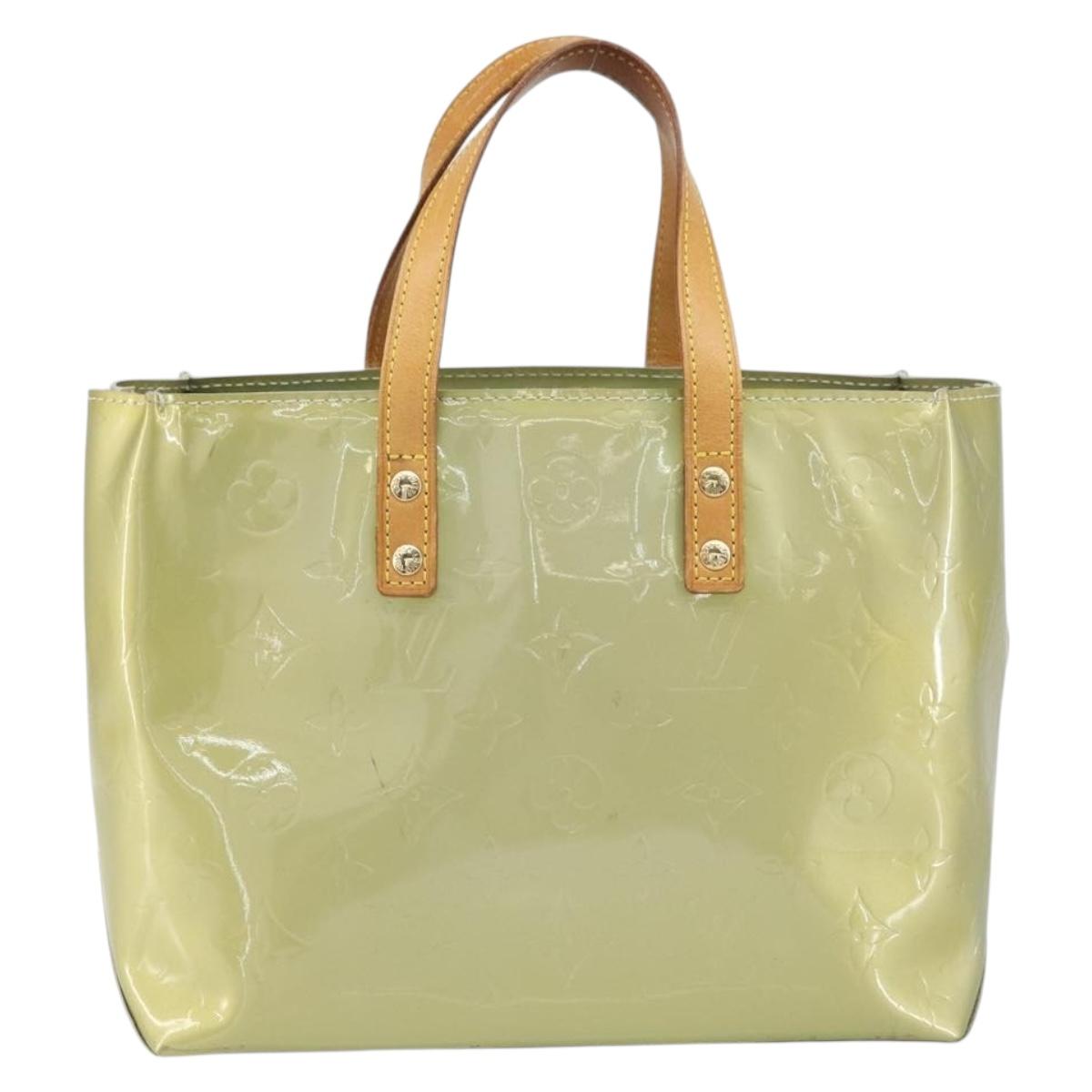 LOUIS VUITTON Monogram Vernis Reade PM Hand Bag Gris M91145 LV Auth hk3341