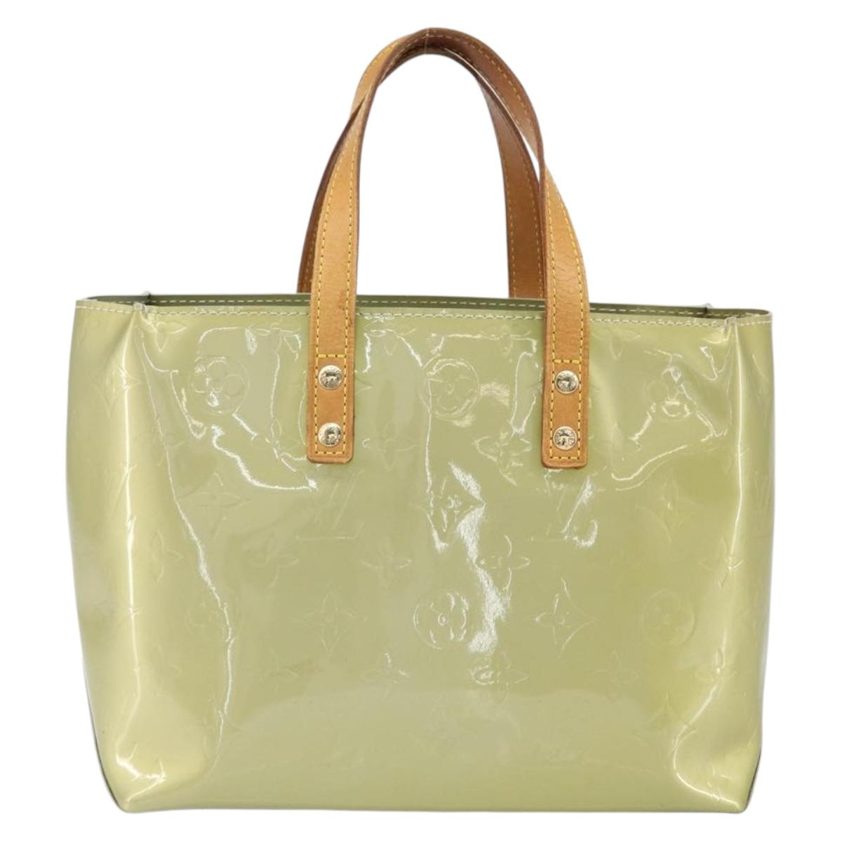 LOUIS VUITTON Monogram Vernis Reade PM Hand Bag Gris M91145 LV Auth hk3341