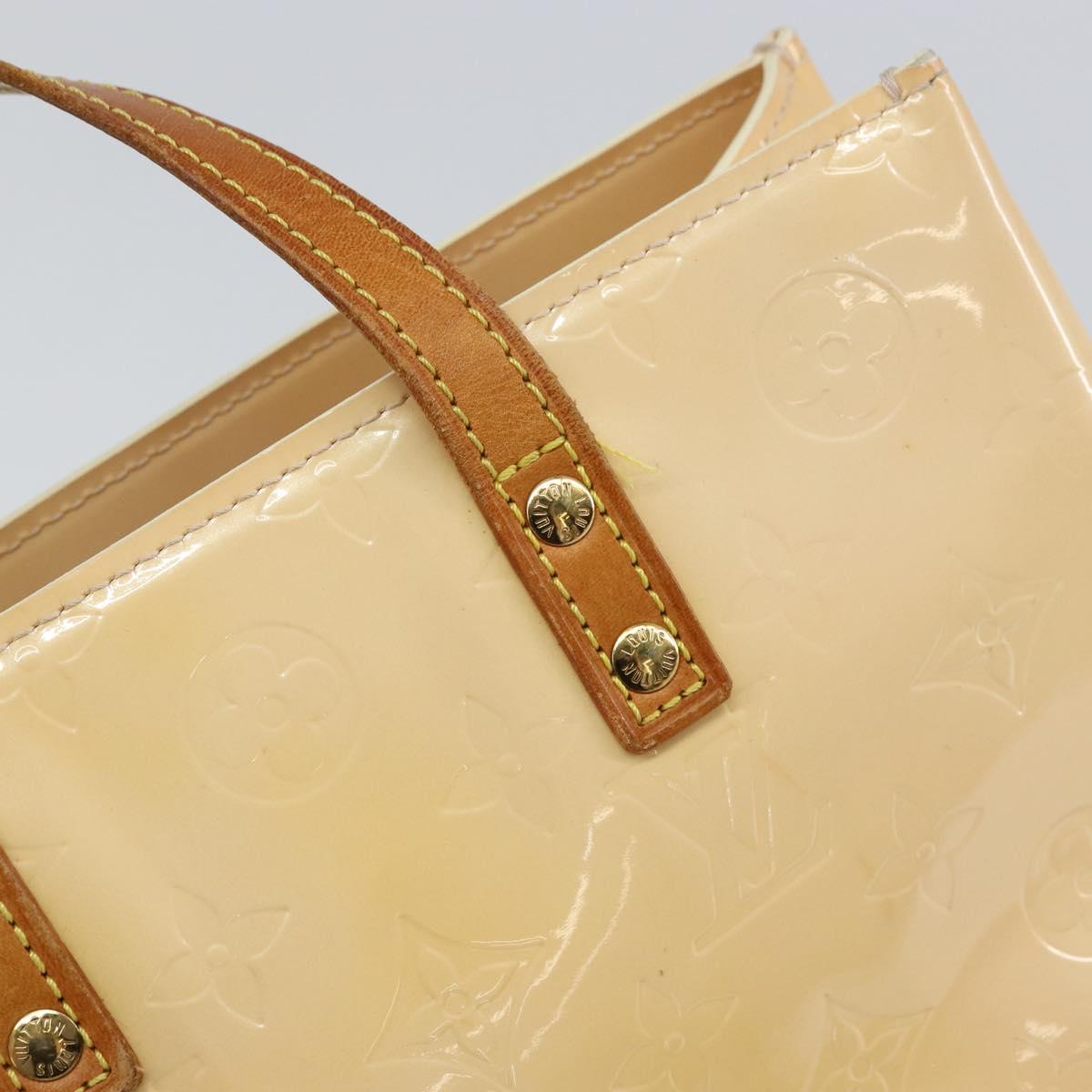 LOUIS VUITTON Monogram Vernis Reade PM Bag Marshmallow Pink M91306 Auth hk3342