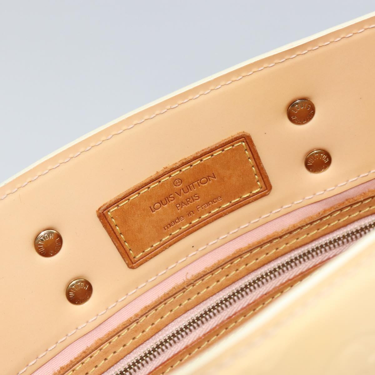 LOUIS VUITTON Monogram Vernis Reade PM Bag Marshmallow Pink M91306 Auth hk3342