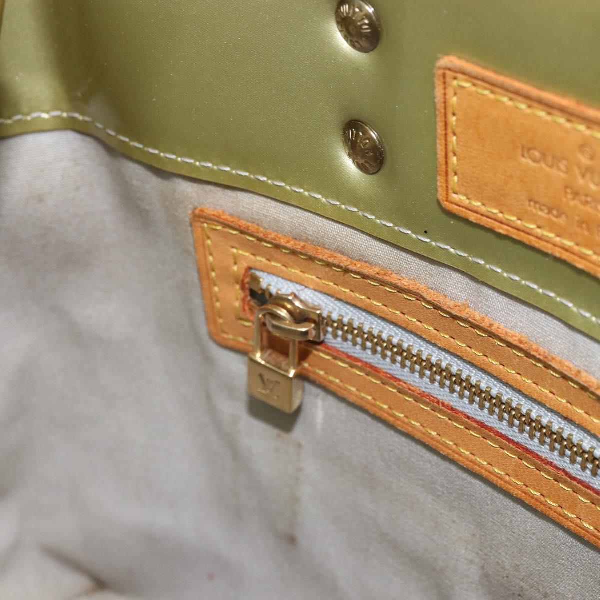 LOUIS VUITTON Monogram Vernis Reade PM Hand Bag Gris M91145 LV Auth hk3343