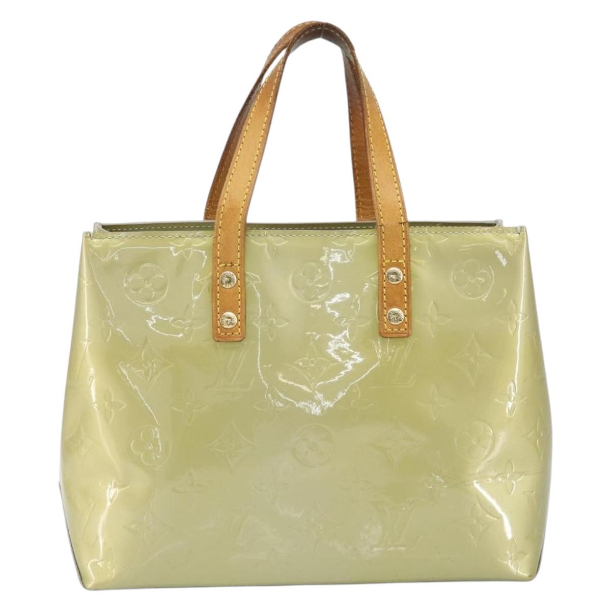 LOUIS VUITTON Monogram Vernis Reade PM Hand Bag Gris M91145 LV Auth hk3343