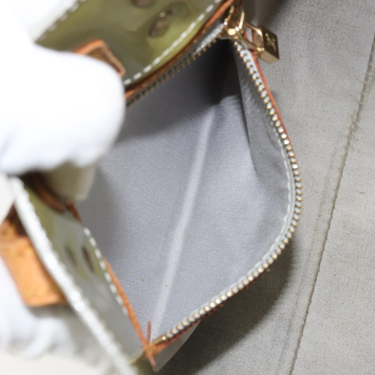 LOUIS VUITTON Monogram Vernis Reade PM Hand Bag Gris M91145 LV Auth hk3343