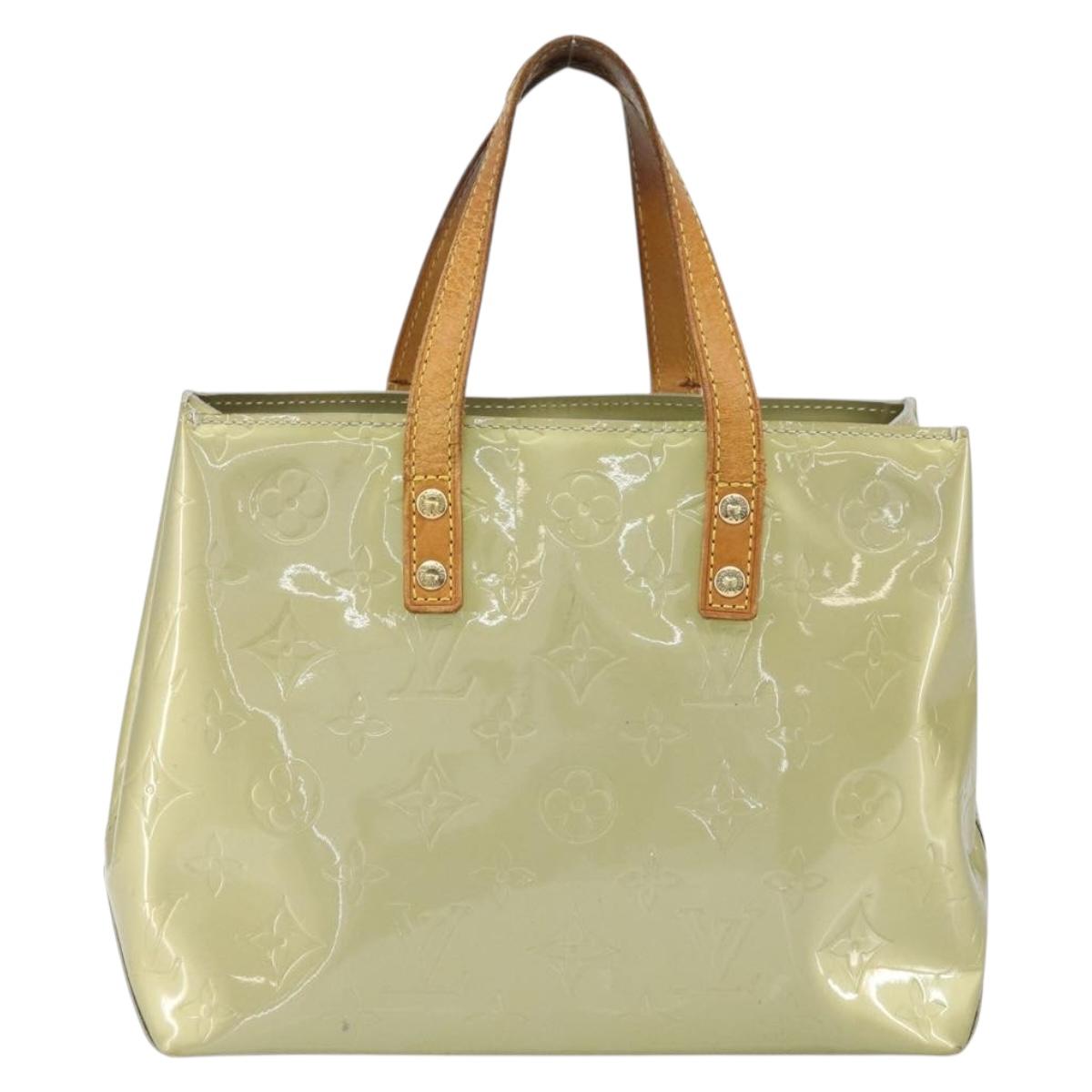 LOUIS VUITTON Monogram Vernis Reade PM Hand Bag Gris M91145 LV Auth hk3343