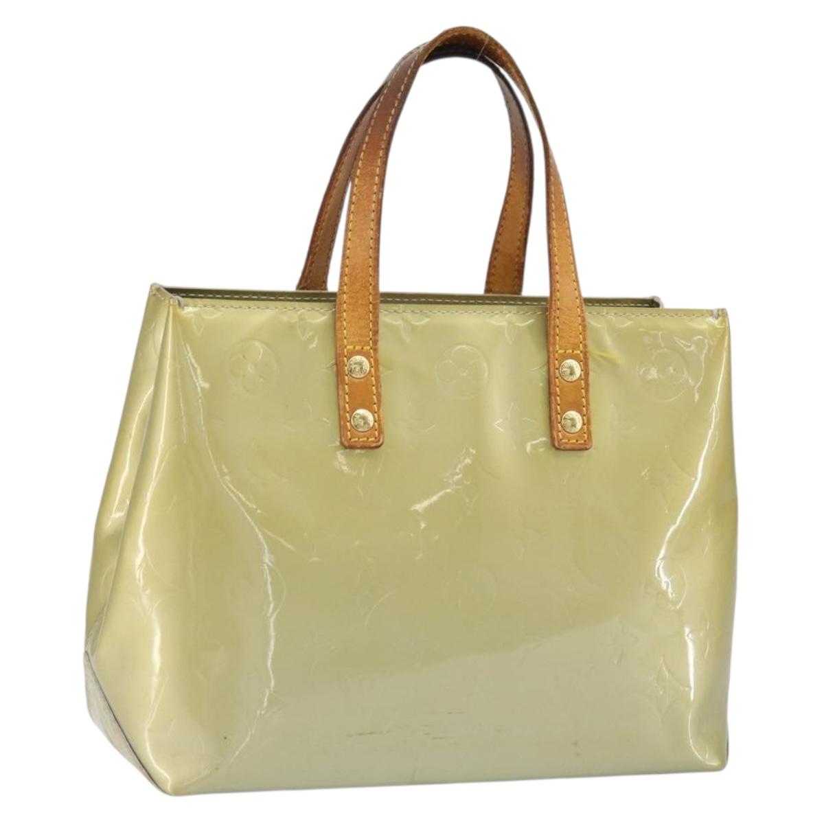 LOUIS VUITTON Monogram Vernis Reade PM Hand Bag Gris M91145 LV Auth hk3344