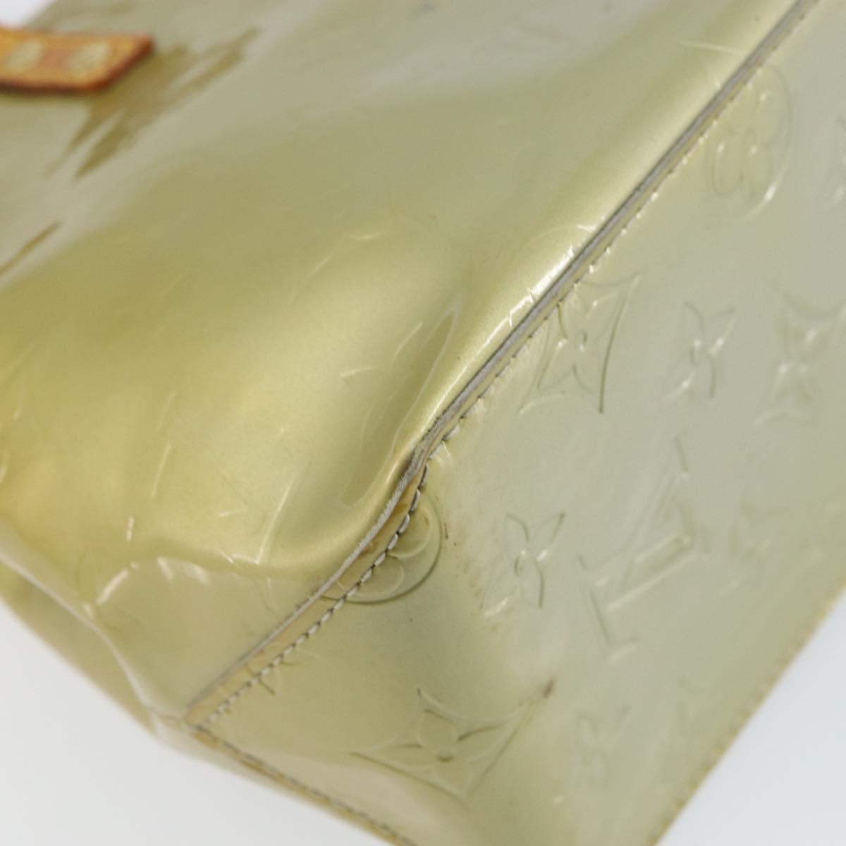 LOUIS VUITTON Monogram Vernis Reade PM Hand Bag Gris M91145 LV Auth hk3344