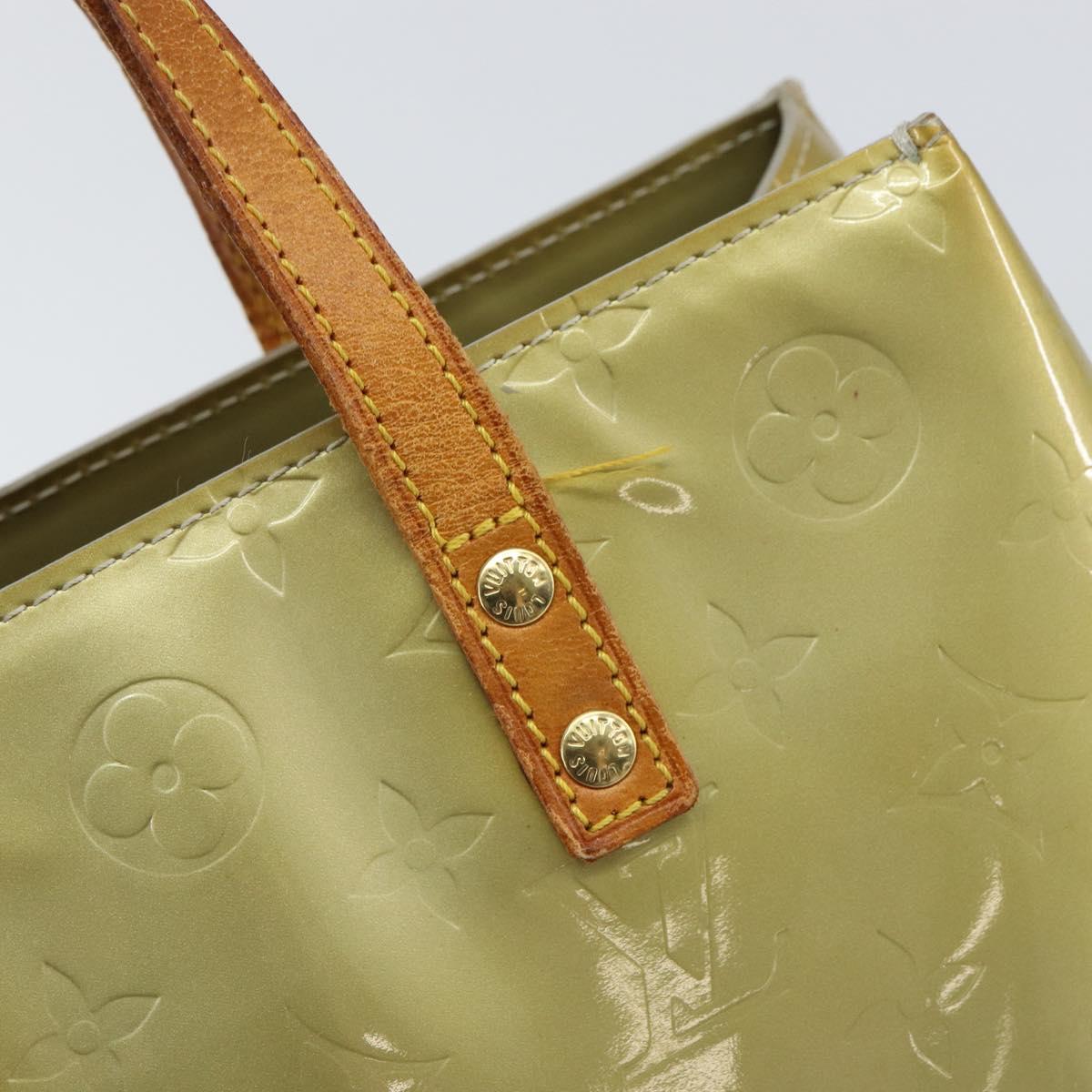 LOUIS VUITTON Monogram Vernis Reade PM Hand Bag Gris M91145 LV Auth hk3344