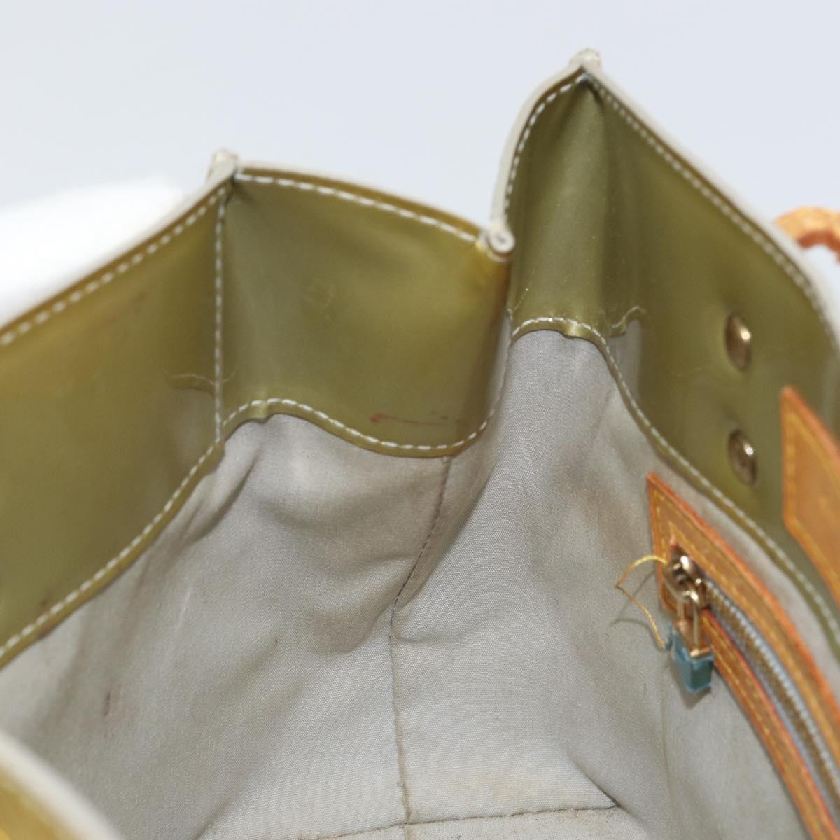 LOUIS VUITTON Monogram Vernis Reade PM Hand Bag Gris M91145 LV Auth hk3344