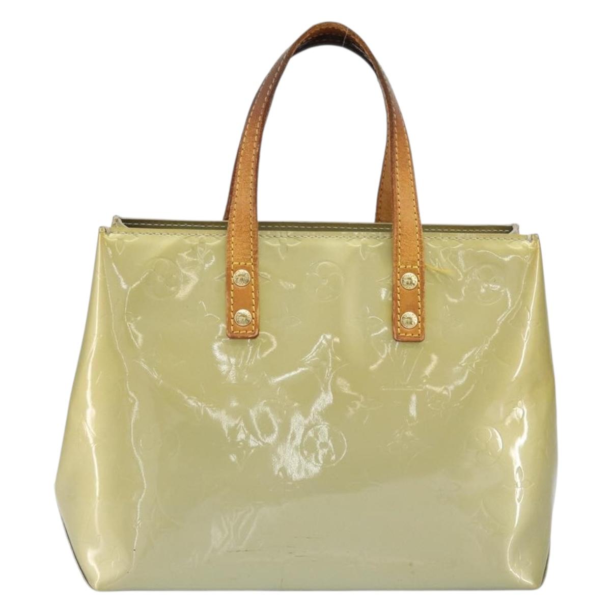 LOUIS VUITTON Monogram Vernis Reade PM Hand Bag Gris M91145 LV Auth hk3344