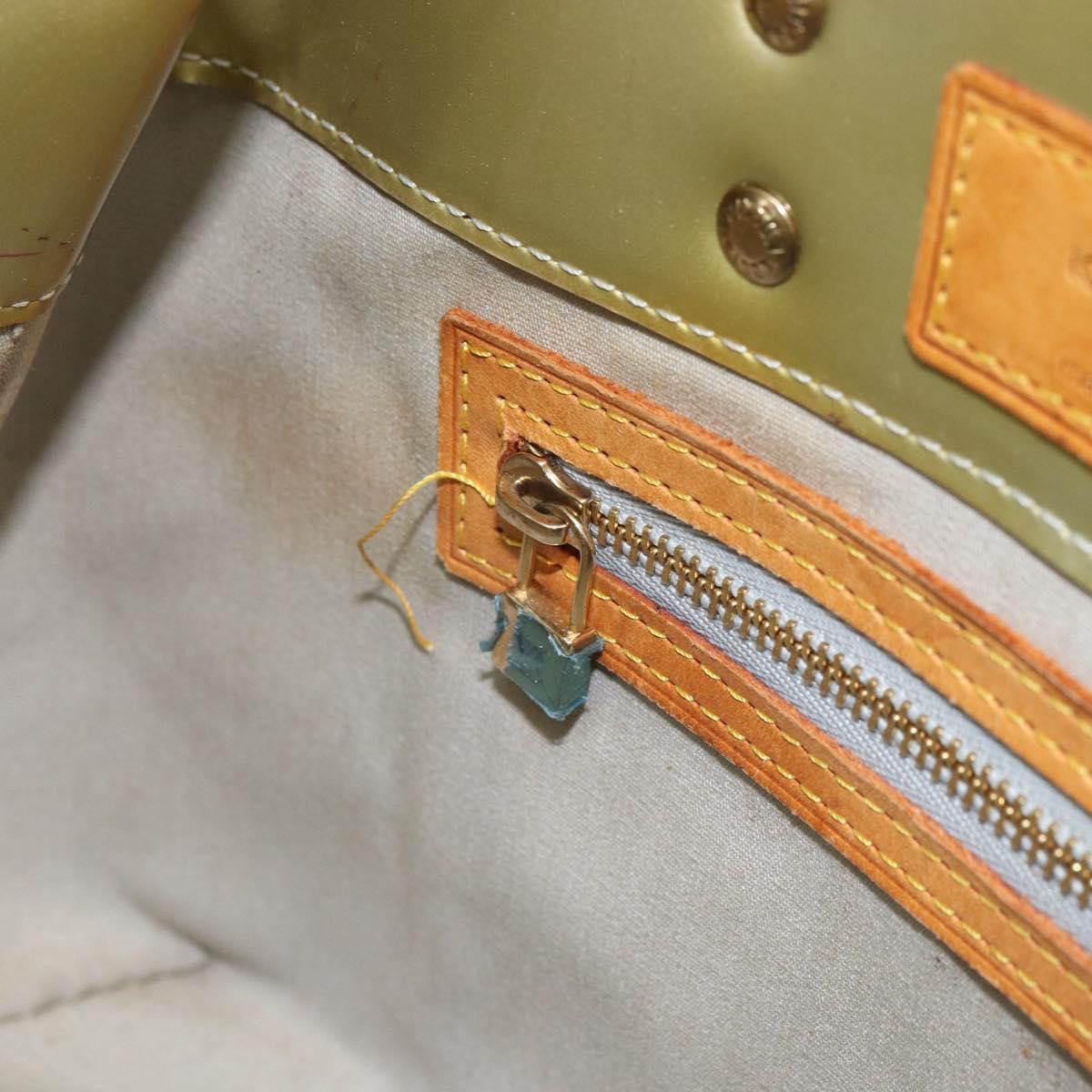 LOUIS VUITTON Monogram Vernis Reade PM Hand Bag Gris M91145 LV Auth hk3344