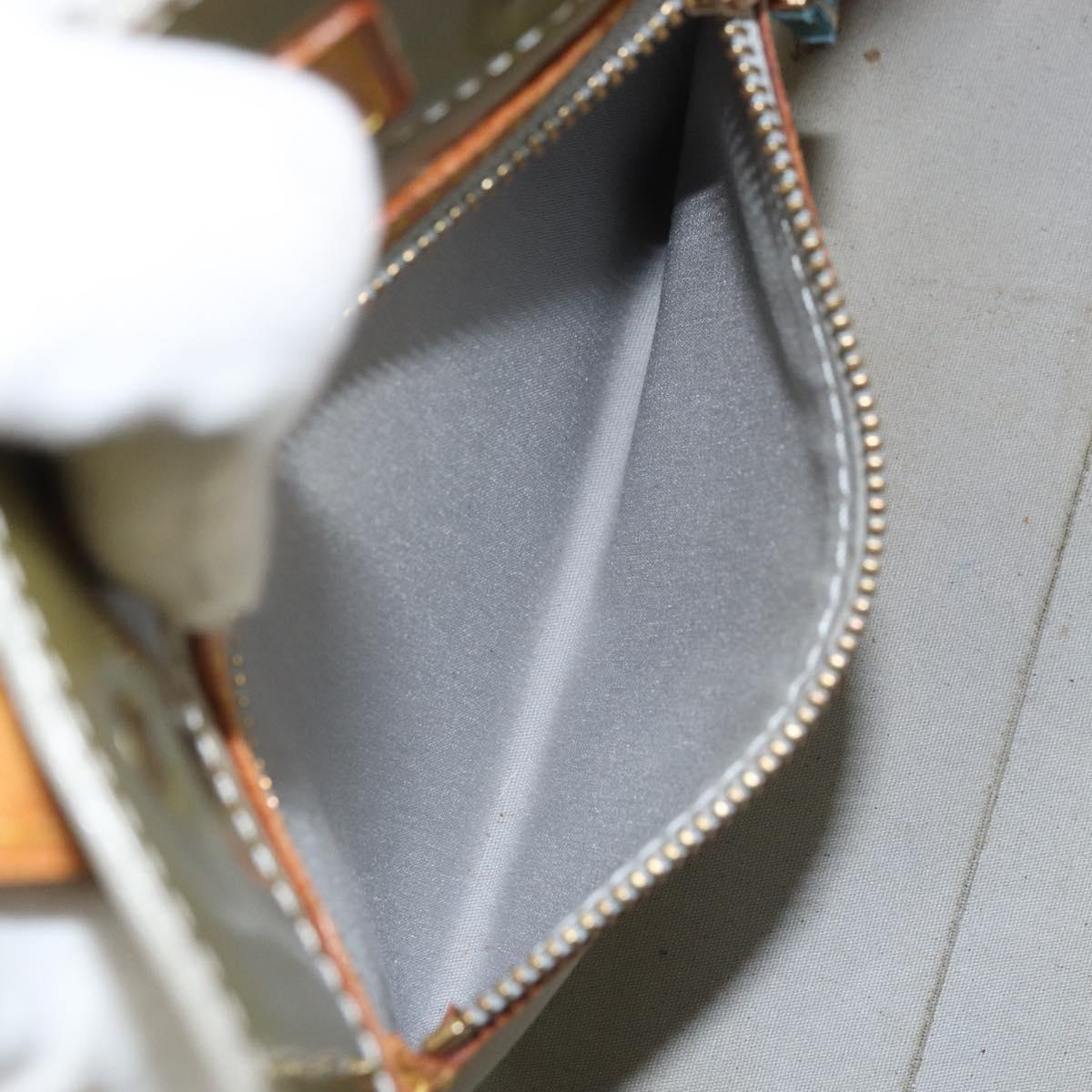 LOUIS VUITTON Monogram Vernis Reade PM Hand Bag Gris M91145 LV Auth hk3344