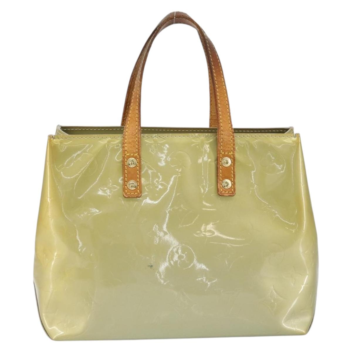 LOUIS VUITTON Monogram Vernis Reade PM Hand Bag Gris M91145 LV Auth hk3344