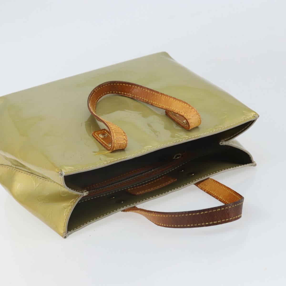 LOUIS VUITTON Monogram Vernis Reade PM Hand Bag Gris M91145 LV Auth hk3344