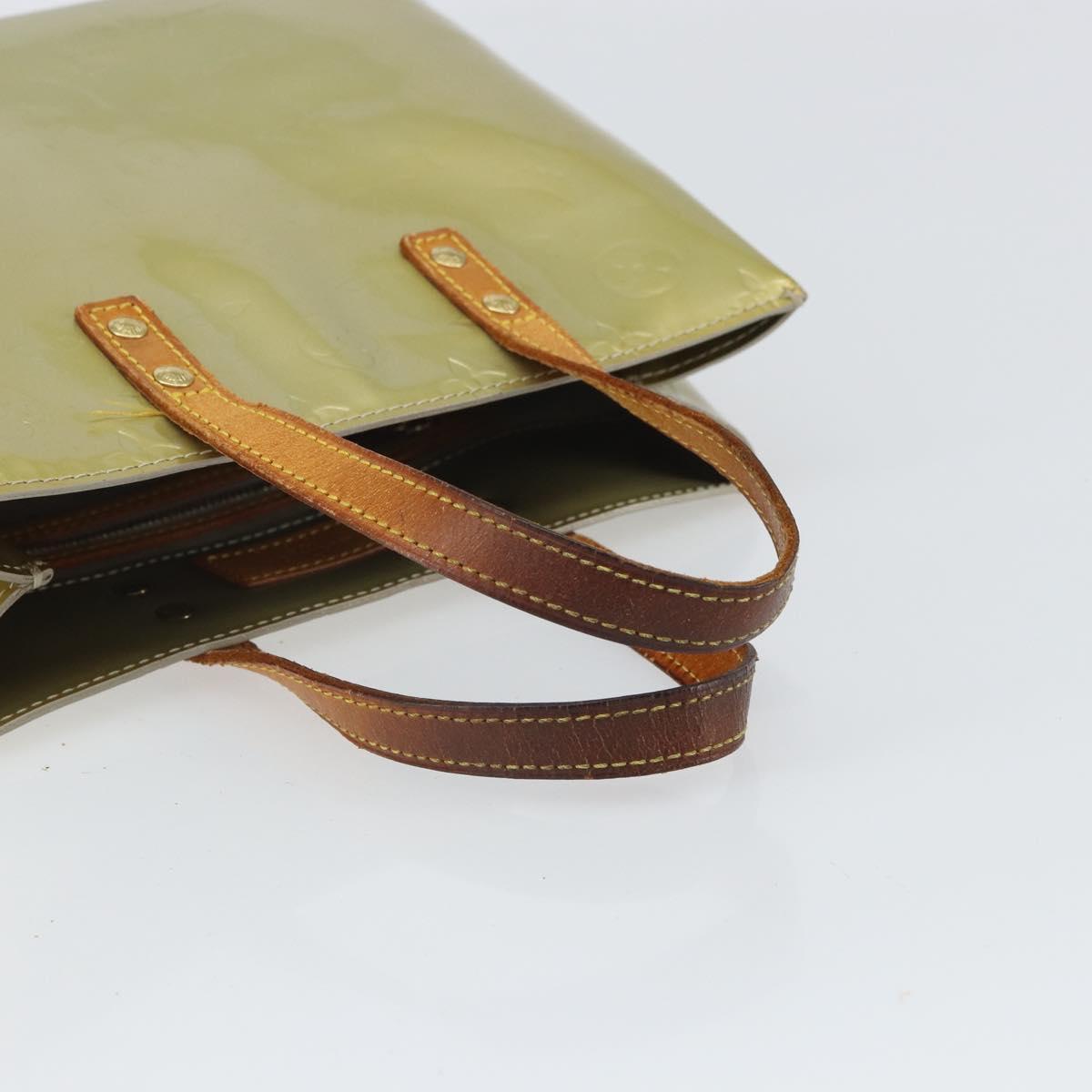 LOUIS VUITTON Monogram Vernis Reade PM Hand Bag Gris M91145 LV Auth hk3344