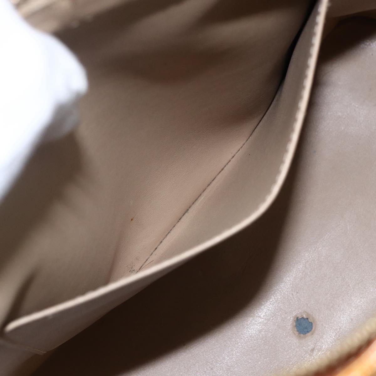 LOUIS VUITTON Monogram Vernis Houston Hand Bag Beige M91004 LV Auth hk3345